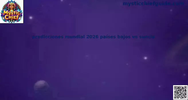Simulación interactiva del partido Países Bajos contra Suecia para el Mundial 2026