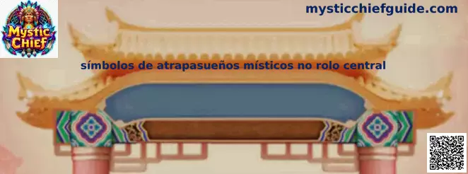 Símbolos de atrapasueños místicos no rolo central