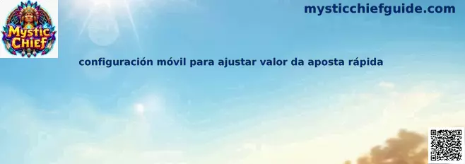 Configuración móvil para ajustar valor da aposta rápida